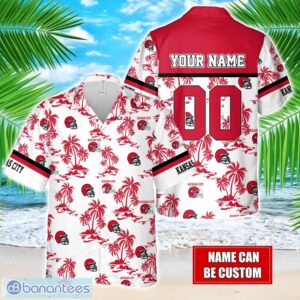 Coconut design Logo Kansas City Team Hawaiian And Shorts All Printed Beach Set For Fans Custom Name Product Photo 1
