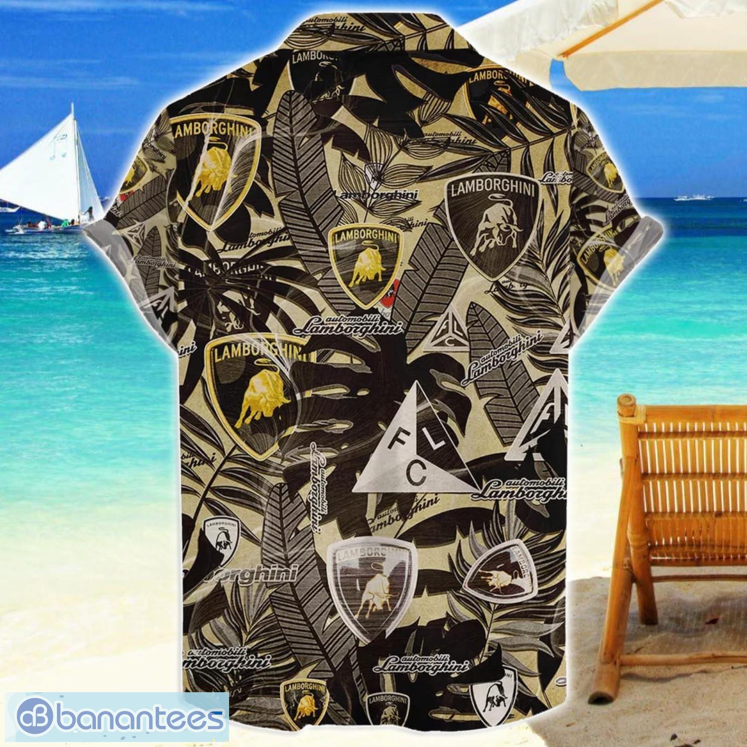 lamborghini car retro logo 3d hawaiian shirt for men and women 1 image Lamborghini Car Retro Logo 3D Hawaiian Shirt For Men And Women Product Photo 2