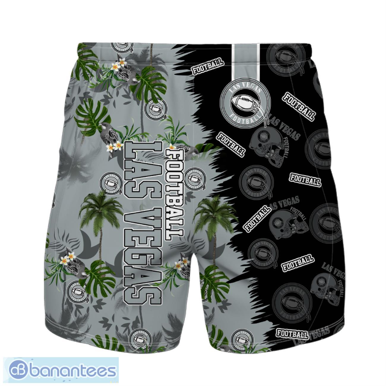 las vegas football team hawaiian shirt and shorts custom name number tropical style hawaiian shirt 1 image Las Vegas Football Team Hawaiian Shirt And Shorts Custom Name Number Tropical Style Hawaiian Shirt Product Photo 2
