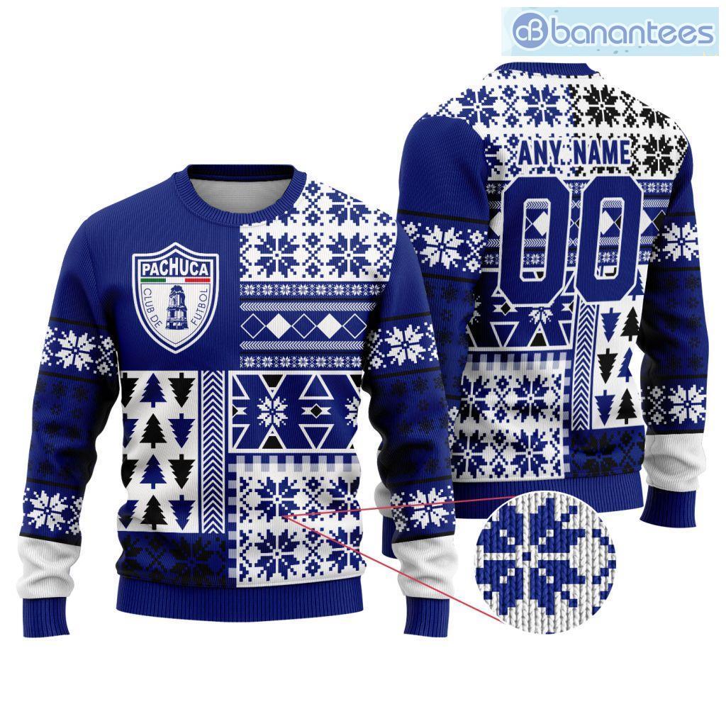 liga mx cf pachuca special christmas ugly sweater design chistmas pattern image Liga Mx C.F. Pachuca Special Christmas Ugly Sweater Design Chistmas Pattern Product Photo 1