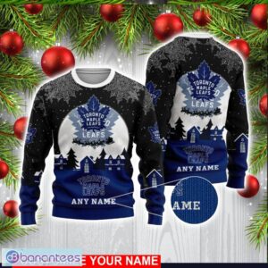 Custom Name NHL Toronto Maple Leafs 3D Sweater Christmas Holiday Gift Product Photo 1