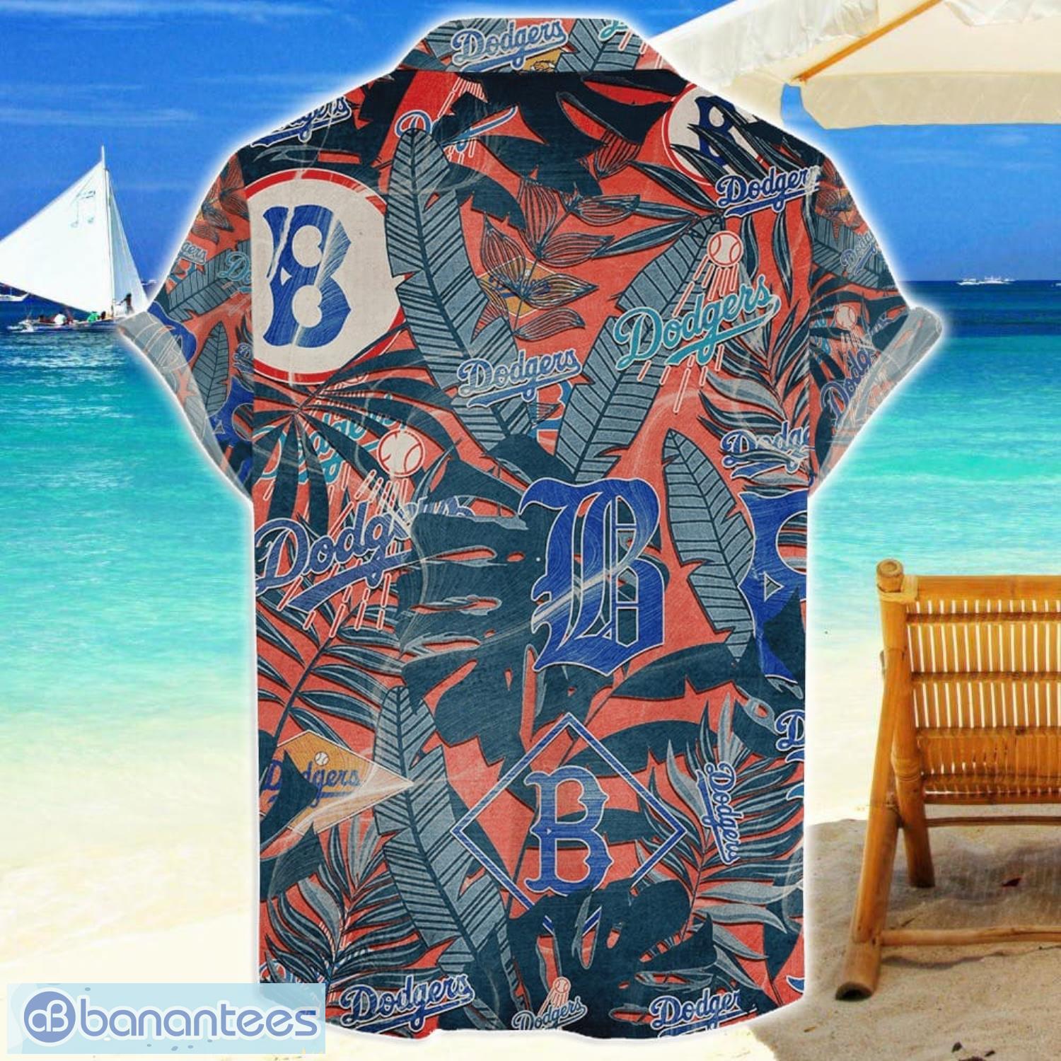 los angeles dodgers 3d hawaiian shirt retro logo revolution mlb new design summer gift for men women 1 image Los Angeles Dodgers 3D Hawaiian Shirt Retro Logo Revolution MLB New Design Summer Gift For Men Women Product Photo 2