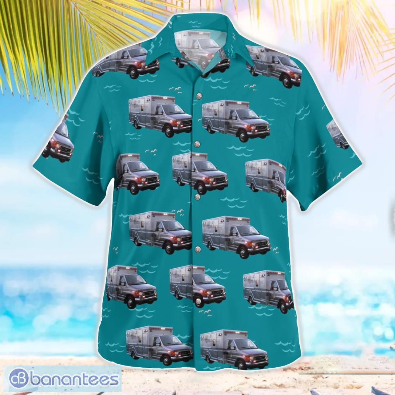 louisville kentucky louisville metro ems transport ambulance hawaiian shirt 2 image Louisville, Kentucky, Louisville Metro EMS Transport Ambulance Hawaiian Shirt Product Photo 3