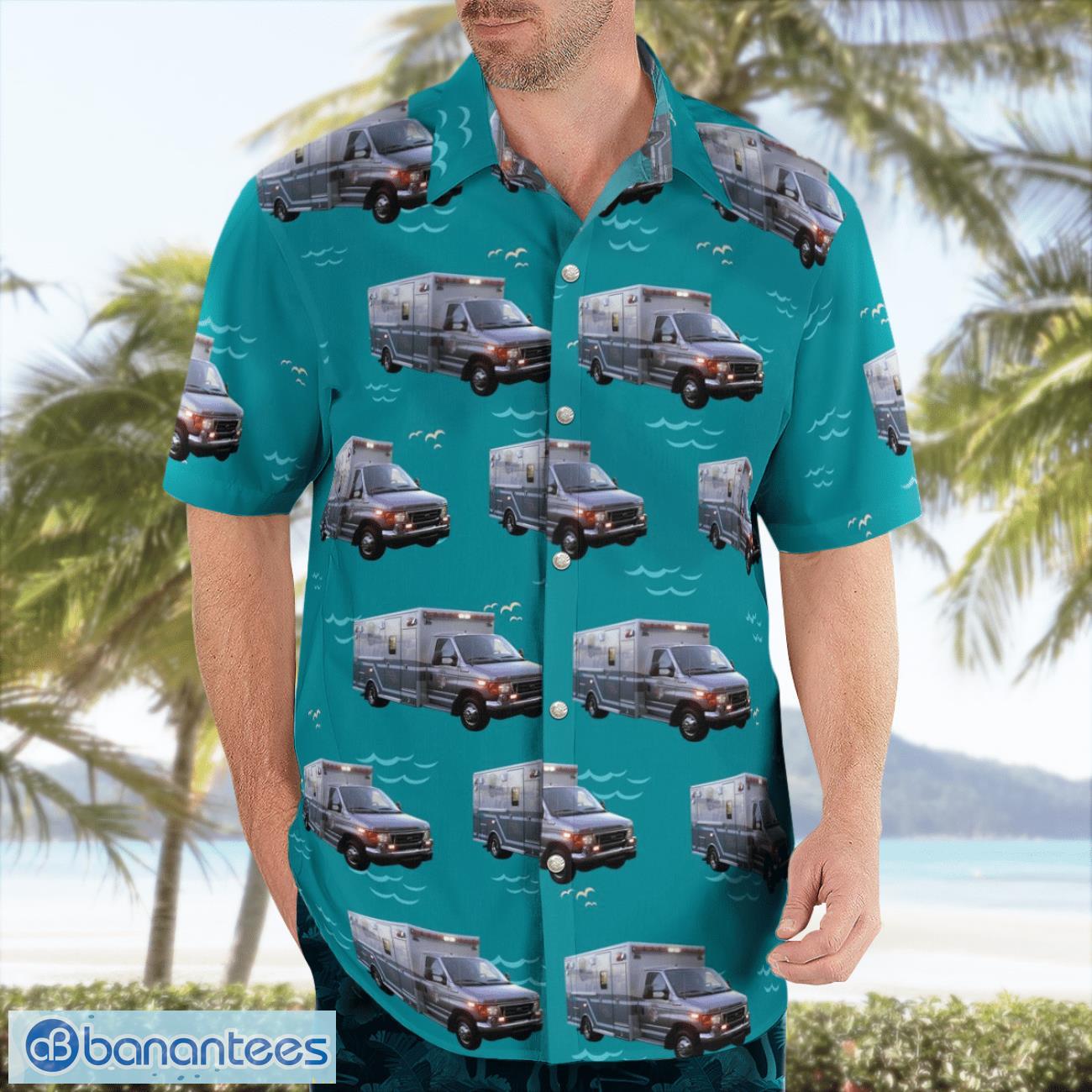 Louisville, Kentucky, Louisville Metro EMS Transport Ambulance Hawaiian Shirt Louisville, Kentucky, Louisville Metro EMS Transport Ambulance Hawaiian Shirt Product Photo 4