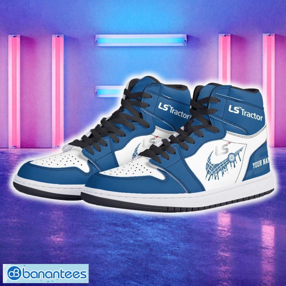ls tractor car air jordan 1 hightop shoes new for fans gift aj1 sneaker custom name 1 image LS Tractor Car Air Jordan 1 Hightop Shoes New For Fans Gift AJ1 Sneaker Custom Name - LS Tractor Air Jordan 1 Hightop Shoes_5