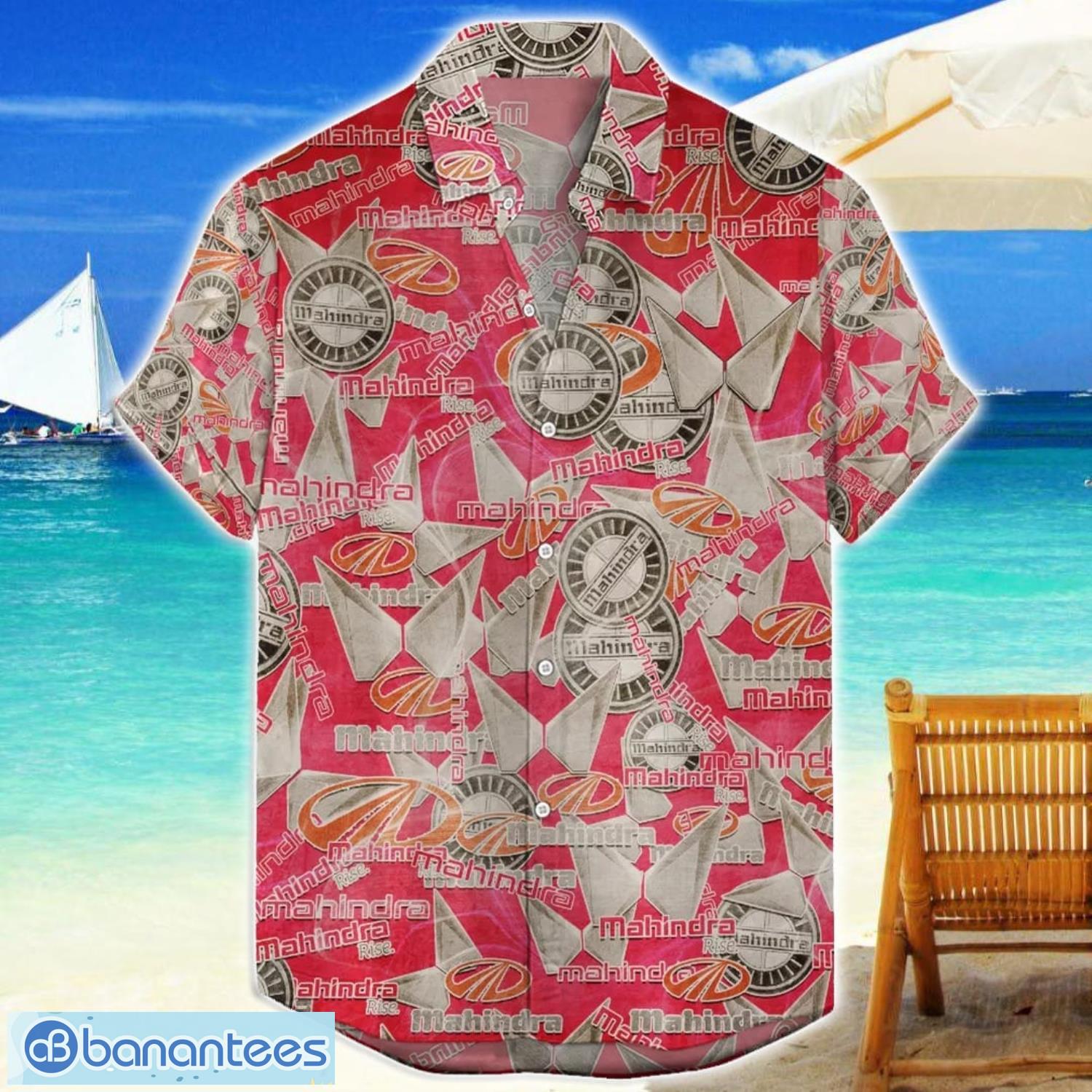 mahindra aop truck logo hawaiian shirt summer gift for men and women image Mahindra AOP Truck Logo Hawaiian Shirt Summer Gift For Men And Women Product Photo 1