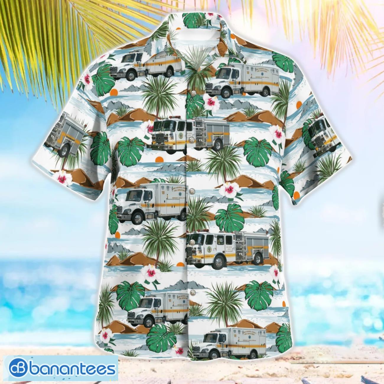 maryland marley fire company station 18 hawaiian shirt 2 image Maryland, Marley Fire Company Station 18 Hawaiian Shirt Product Photo 3