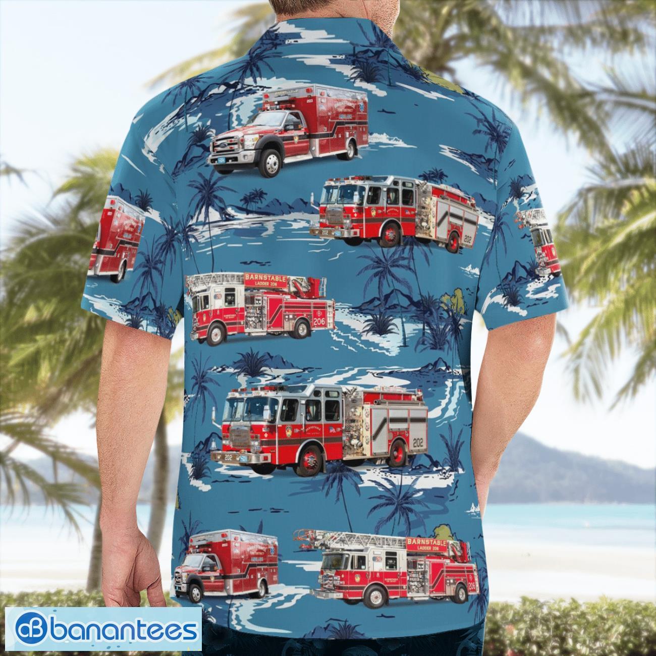 massachusetts barnstable fire department hawaiian shirt beach shirt for men and women 1 image Massachusetts, Barnstable Fire Department Hawaiian Shirt Beach Shirt For Men And Women Product Photo 2