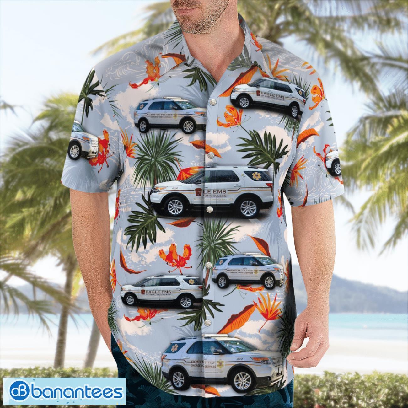 massachusetts boston college eagle ems aloha hawaiian shirt 2 image Massachusetts, Boston College Eagle EMS Aloha Hawaiian Shirt Product Photo 3