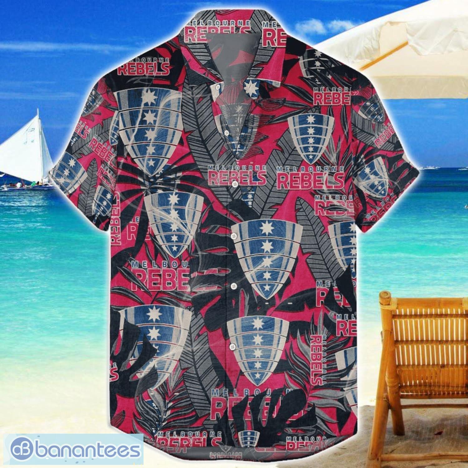 melbourne rebels hawaiian retro logo super rugby aloha hawaiian shirt for men and women image Melbourne Rebels Hawaiian Retro Logo Super Rugby Aloha Hawaiian Shirt For Men And Women Product Photo 1