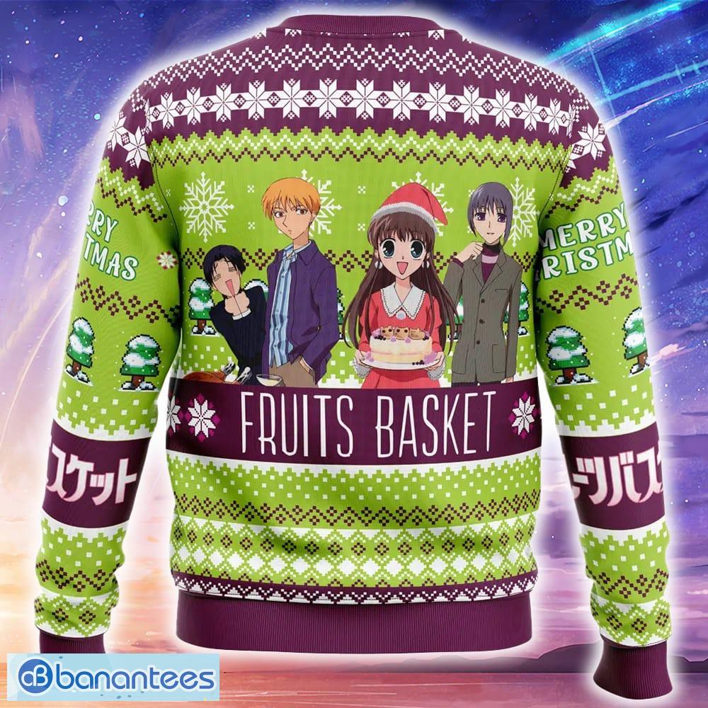 merry christmas fruits basket ugly christmas 3d sweater trending holidays for men women fans 1 image Merry Christmas Fruits Basket Ugly Christmas 3D Sweater Trending Holidays For Men Women Fans - Merry Christmas Fruits Basket Ugly Christmas Sweater_2