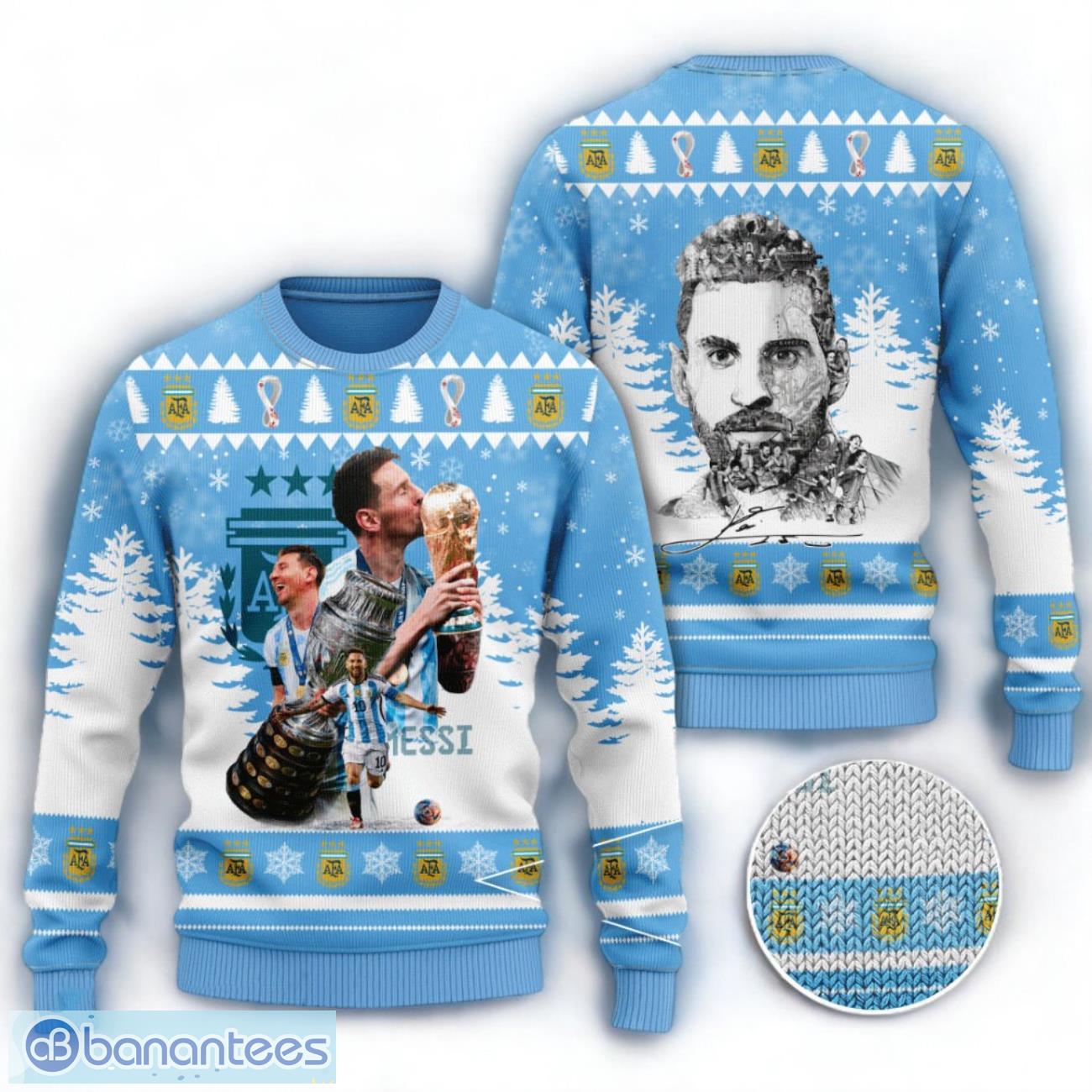 messi ugly sweater christmas gift for fans image Messi Ugly Sweater Christmas Gift For Fans Product Photo 1