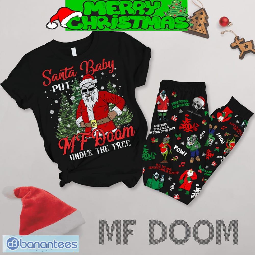 mighty doom under the christmas tree fleece pajamas set men women for fans image Mighty Doom Under The Christmas Tree Fleece Pajamas Set Men Women For Fans - Mighty Doom Under The Christmas Tree Fleece Pajamas Set-1