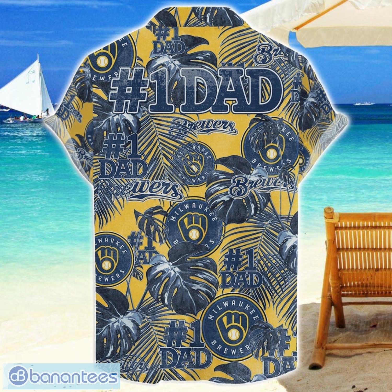 milwaukee brewers dad hawaiian fathers day gift for dad grandpa mlb sports beach shirt 1 image Milwaukee Brewers Dad Hawaiian Father’s Day Gift For Dad Grandpa MLB Sports Beach Shirt Product Photo 2