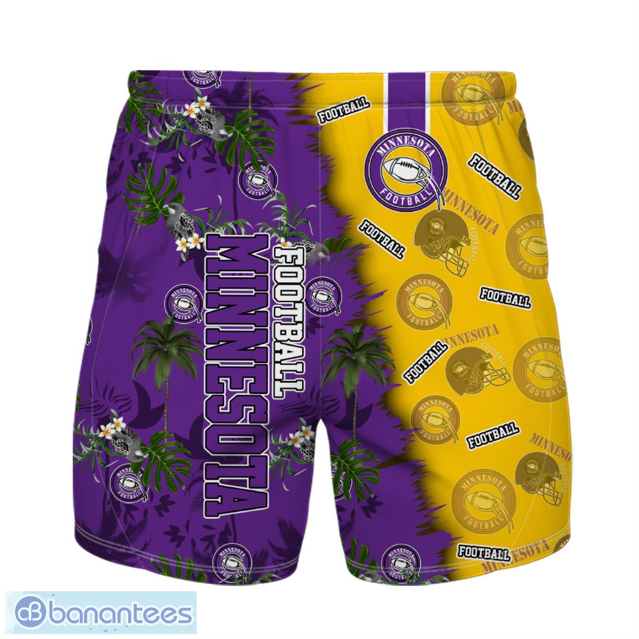 minnesota football team hawaiian shirt and shorts custom name number tropical style hawaiian shirt 1 image Minnesota Football Team Hawaiian Shirt And Shorts Custom Name Number Tropical Style Hawaiian Shirt Product Photo 2