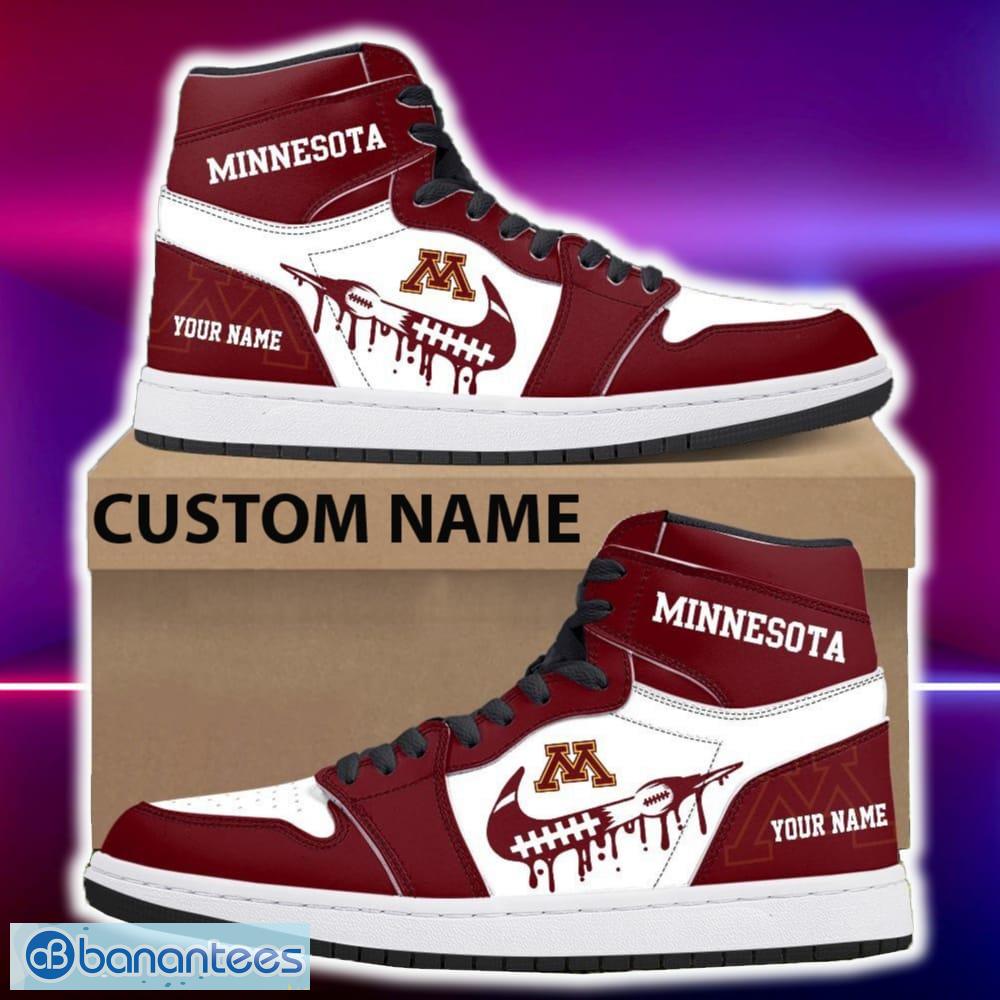 minnesota golden gophers air jordan hightop shoes new custom name for fans gift sneaker image Minnesota Golden Gophers Air Jordan Hightop Shoes New Custom Name For Fans Gift Sneaker - Minnesota Golden Gophers Air Jordan Hightop Shoes Photo 4