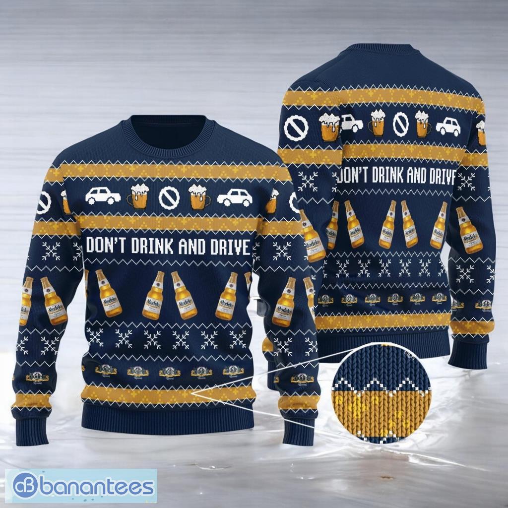 modelo dont drink and drive ugly sweater image Modelo Don't Drink And Drive Ugly Sweater Product Photo