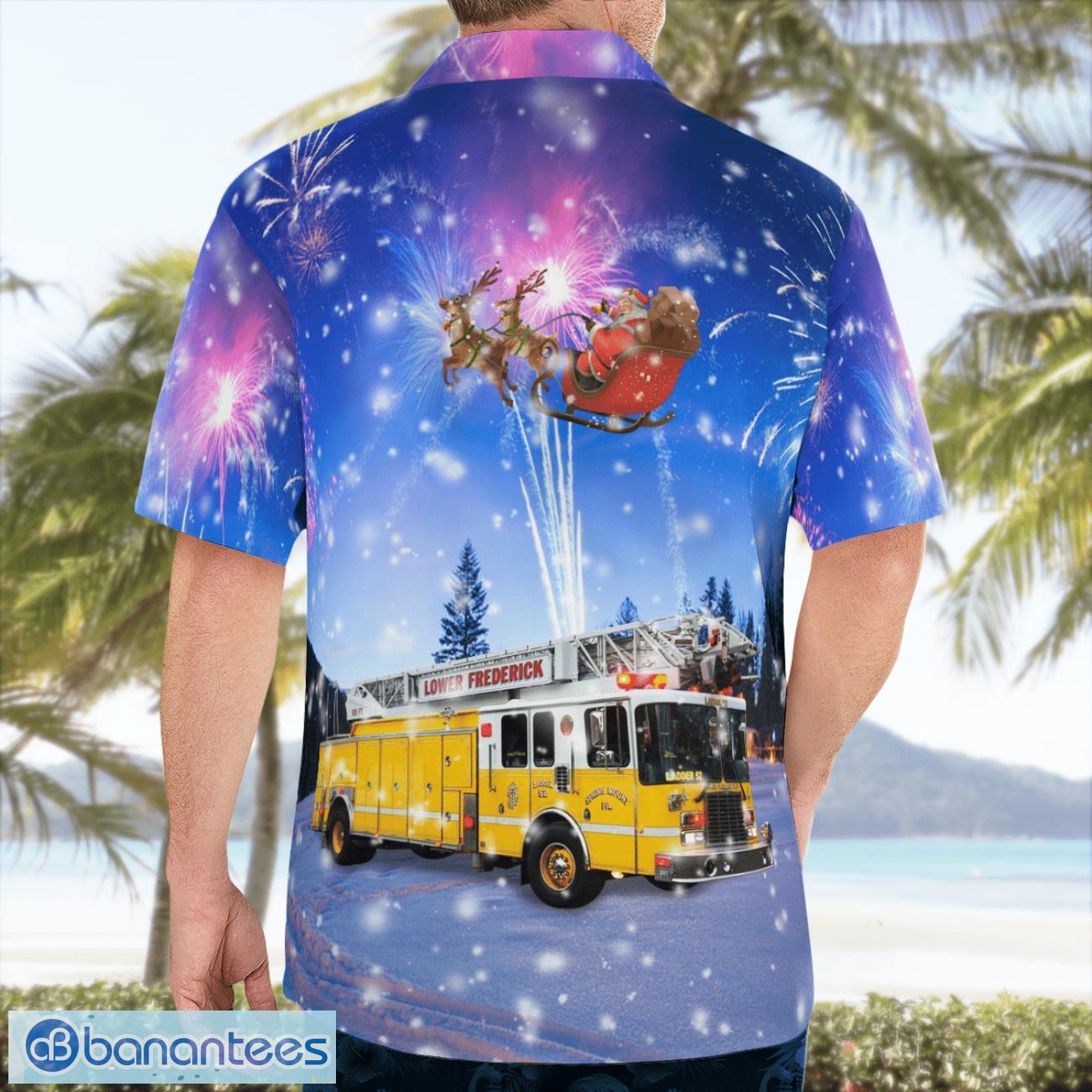 montgomery county pennsylvania lower frederick fire company beach shirt for team 1 image Montgomery County, Pennsylvania, Lower Frederick Fire Company Beach Shirt For Team Product Photo 2