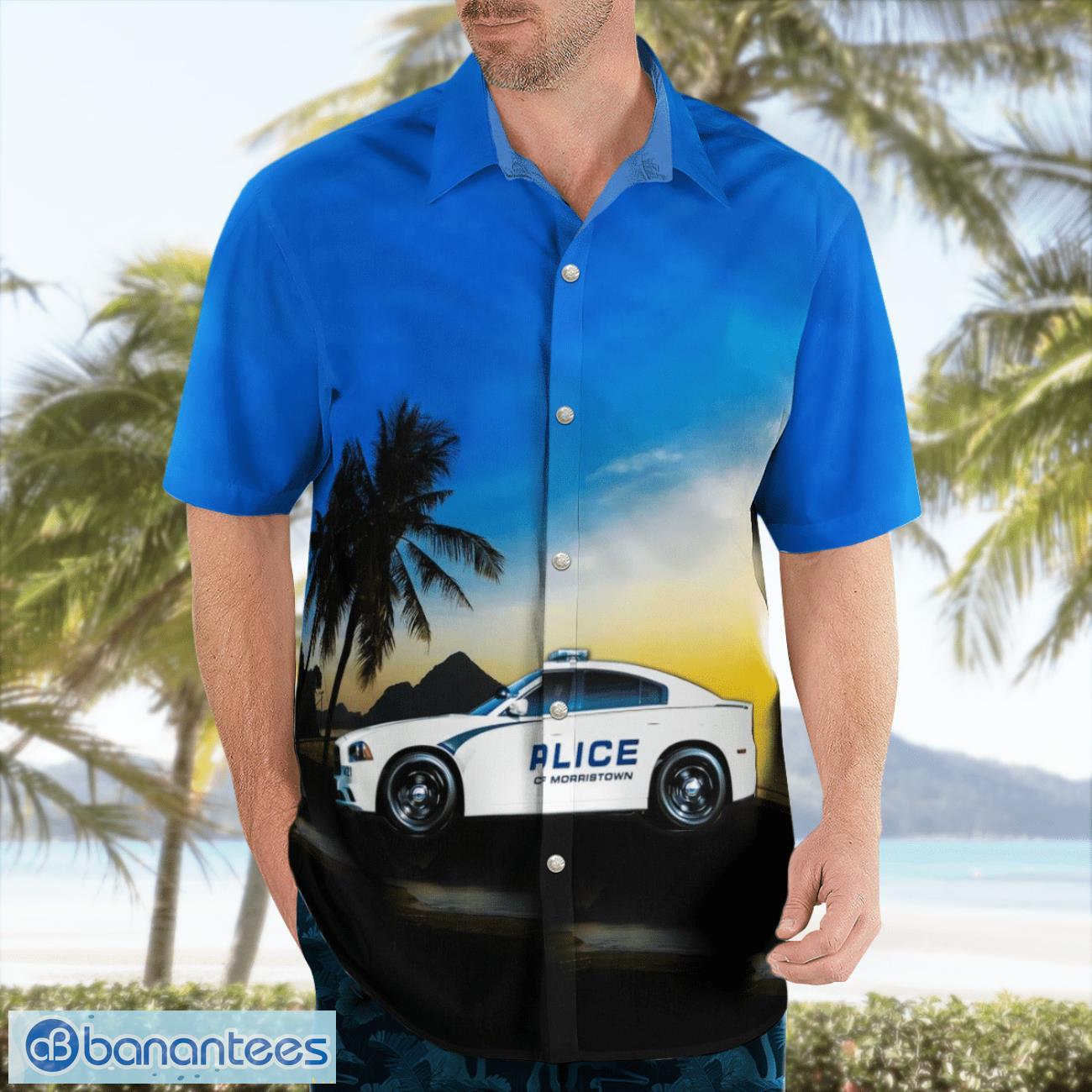 Morristown Police Department Morristown, Tennessee Beach Shirt For Team Morristown Police Department Morristown, Tennessee Beach Shirt For Team Product Photo 4