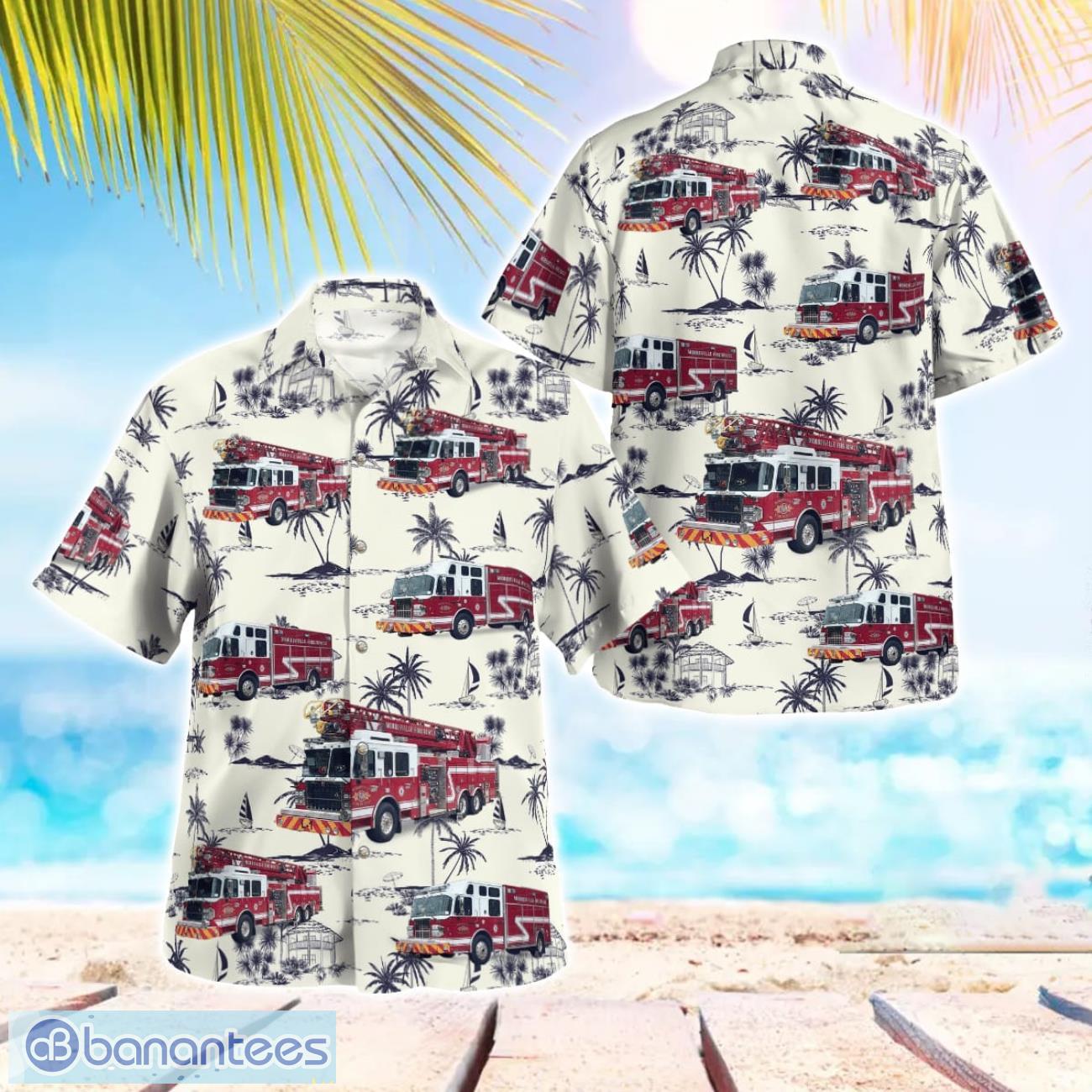 morrisville north carolina morrisville fire rescue department hawaiian shirt beach shirt for men and women image Morrisville, North Carolina Morrisville Fire-Rescue Department Hawaiian Shirt Beach Shirt For Men And Women Product Photo 1