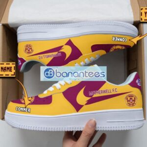 Motherwell F.C. Air Force Shoes Custom Name Gift For Fans AF1 Sneakers Product Photo 1