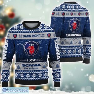Scania Damn Right I Lover Scania Now And Forever 3D Ugly Christmas Sweater Christmas Gift Product Photo 1