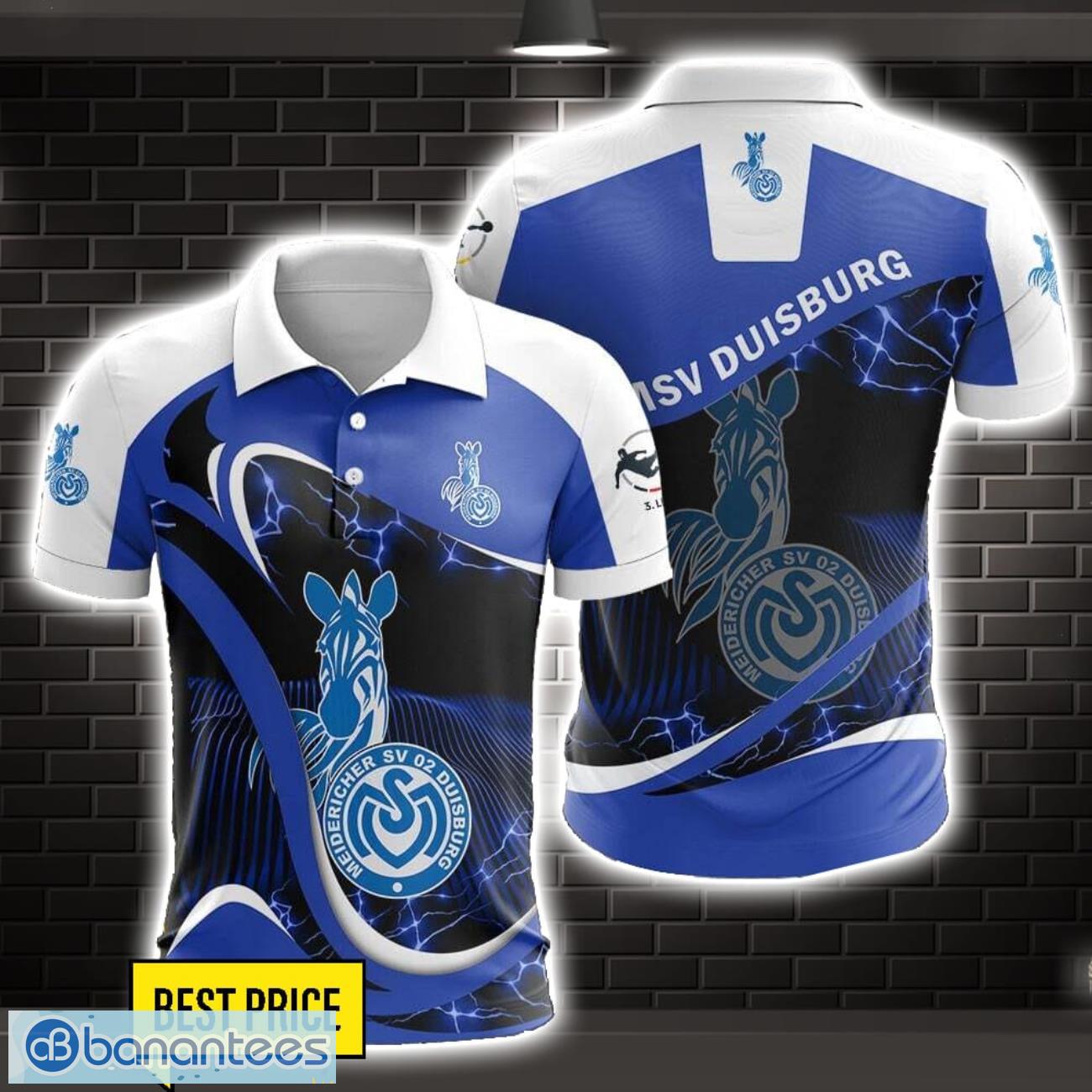msv duisburg 3d polo shirt special gift for fans holiday gift image MSV Duisburg 3D Polo Shirt Special Gift For Fans Holiday Gift Product Photo 1
