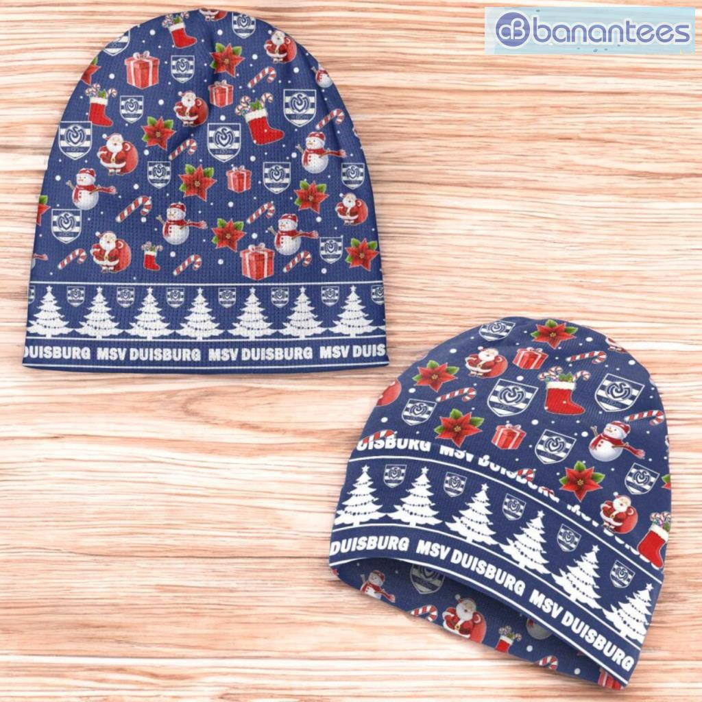 msv duisburg beanie hat ugly christmas pattern gift for men and women image Msv Duisburg Beanie Hat Ugly Christmas Pattern Gift For Men And Women Product Photo 1