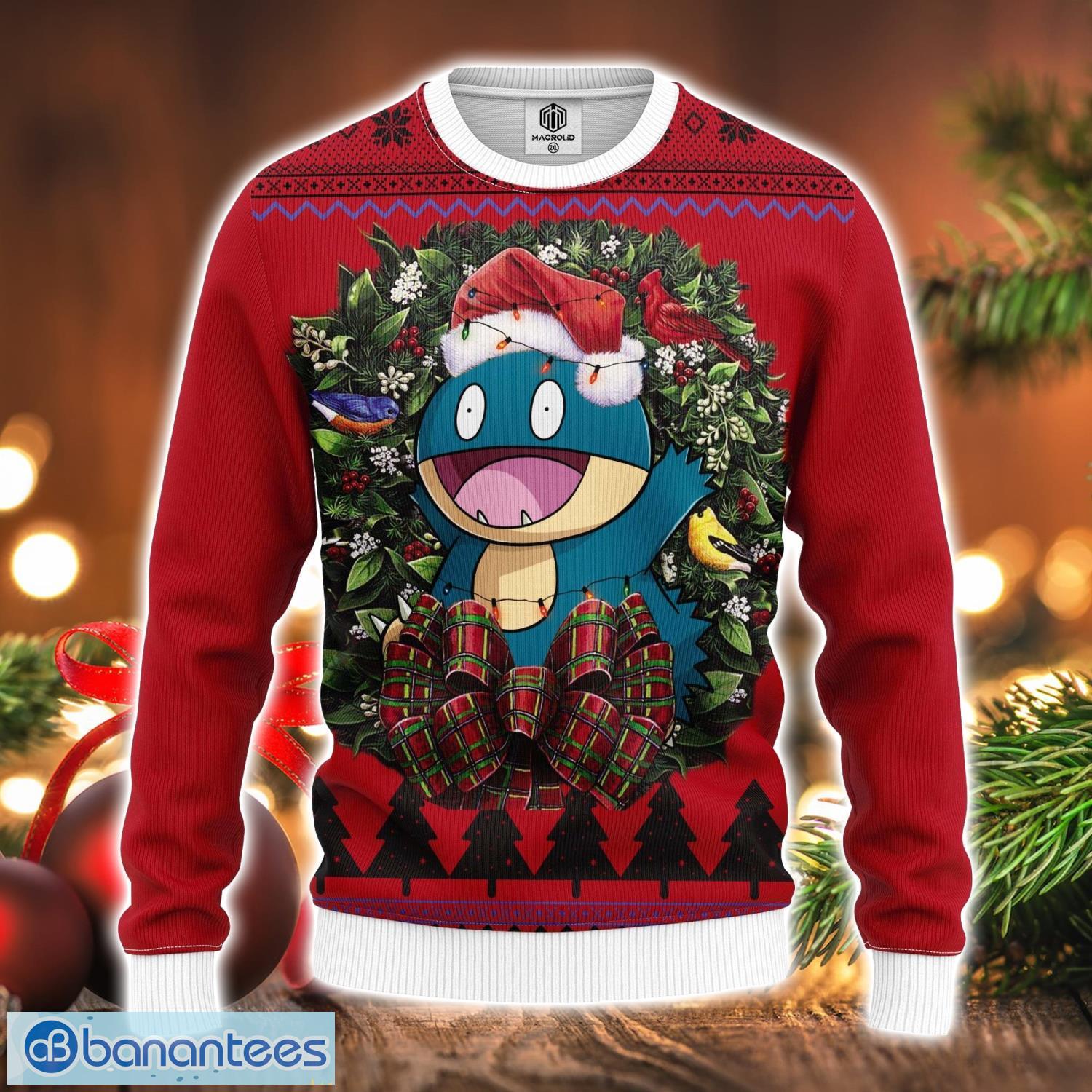 munchlax pokemon noel mc ugly christmas sweater image Munchlax Pokemon Noel Mc Ugly Christmas Sweater Product Photo 1