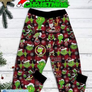 My Alabama Stole My Heart Grinch Pajamas Set Gift Family - My Alabama Stole My Heart Grinch Pajamas Set-3