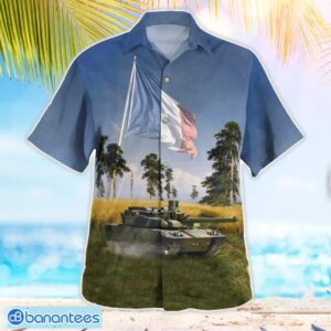 French Army Leclerc Tank In Camouflage Hawaiian Shirt Men Women Beach Shirt Product Photo 3