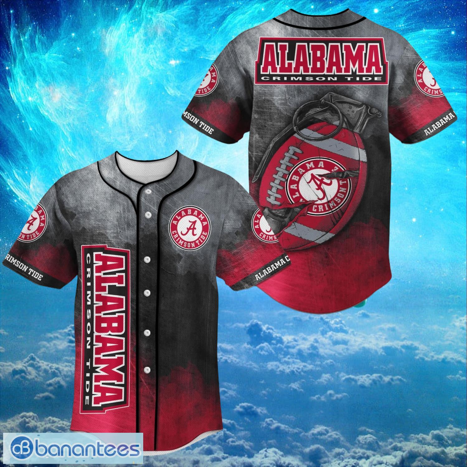 nacc alabama crimson tide logo design for fans baseball 3d shirt jersey shirt image NACC Alabama Crimson Tide Logo Design For Fans Baseball 3D Shirt Jersey Shirt Product Photo 1