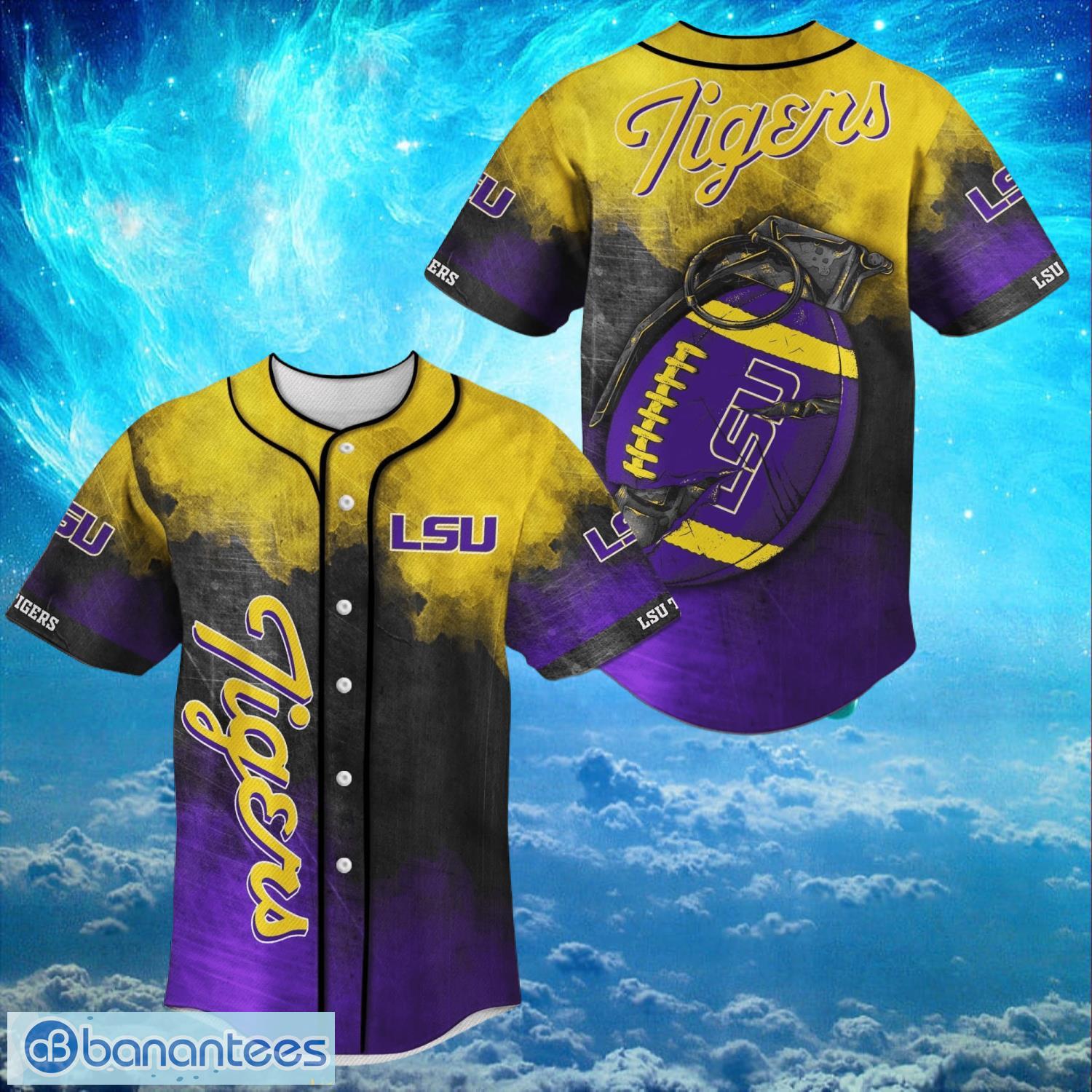 nacc lsu tigers logo design for fans baseball 3d shirt jersey shirt image NACC LSU Tigers Logo Design For Fans Baseball 3D Shirt Jersey Shirt Product Photo 1
