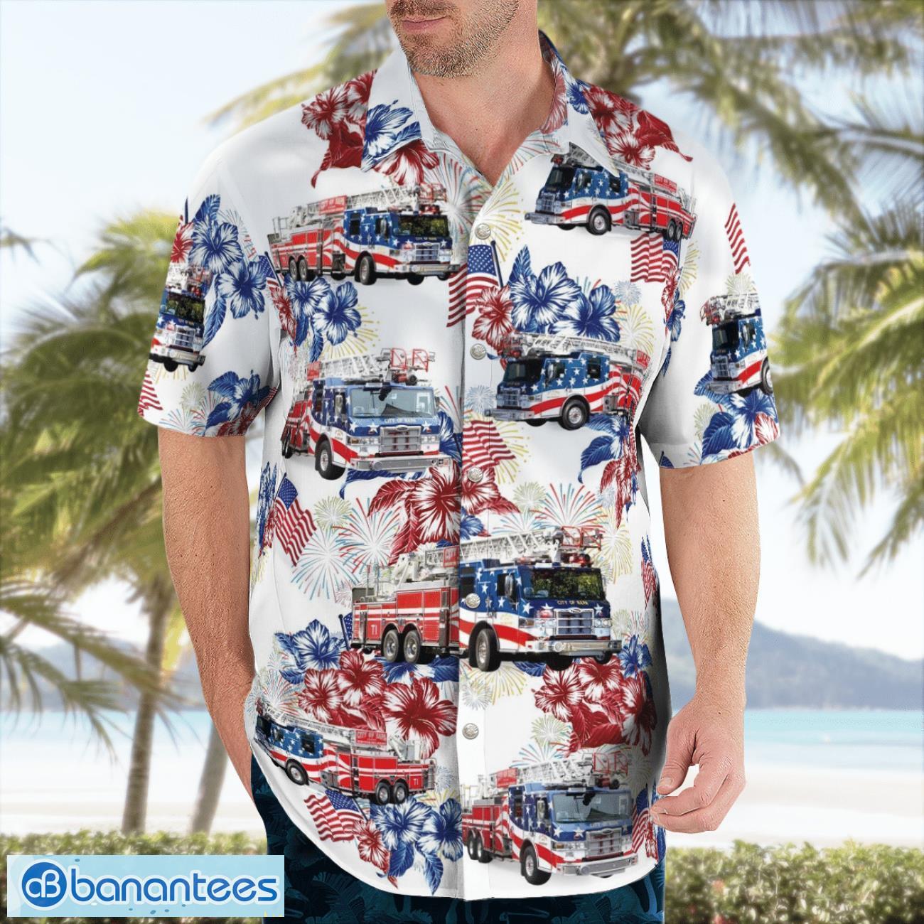 Napa Fire Department 3D Hawaiian Shirt Napa Fire Department 3D Hawaiian Shirt Product Photo 3
