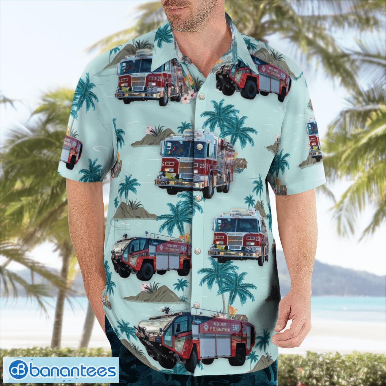 nasa ames fire and emergency services beach hawaiian shirt summer gift 2 image NASA Ames Fire and Emergency Services Beach Hawaiian Shirt Summer Gift Product Photo 3