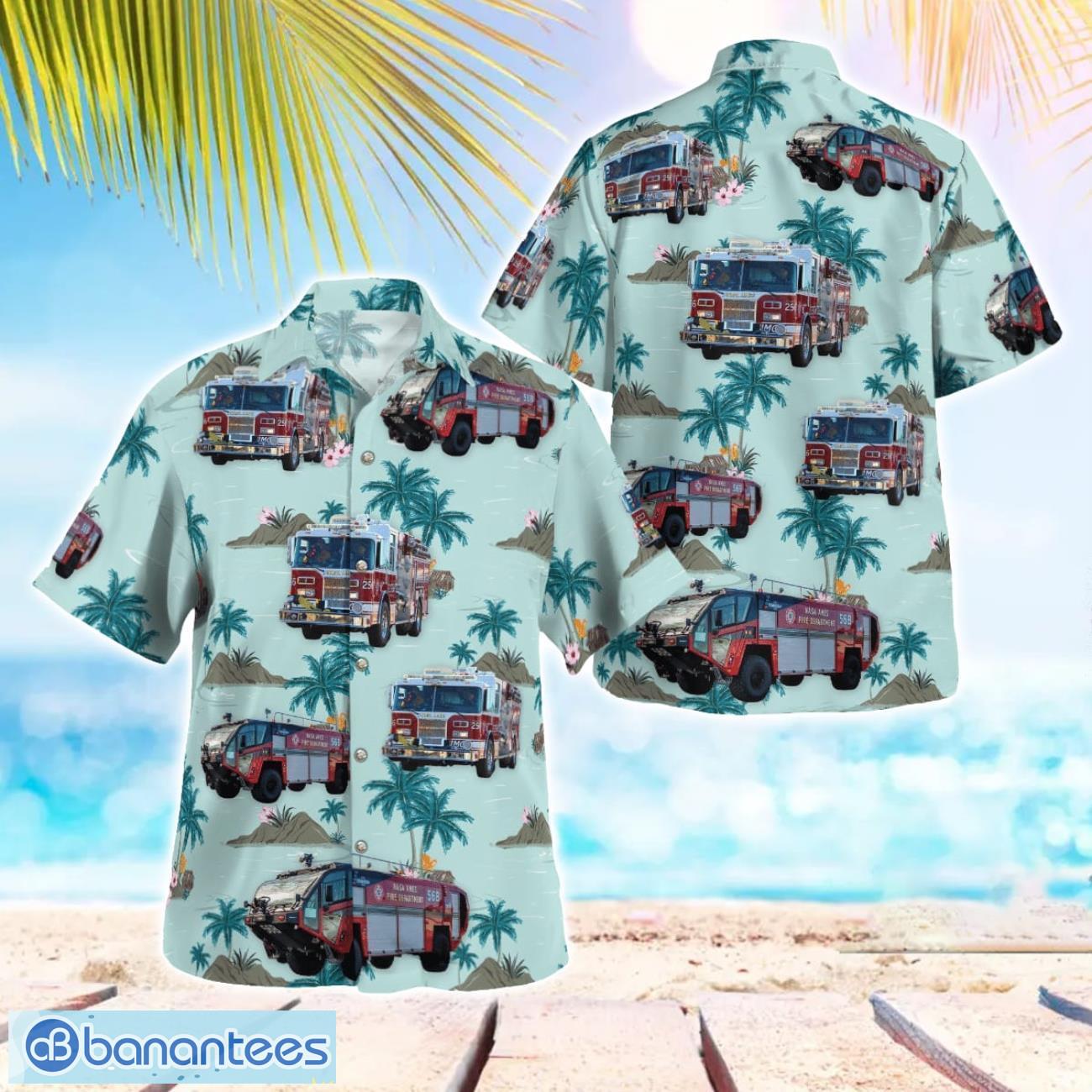 nasa ames fire and emergency services beach hawaiian shirt summer gift image NASA Ames Fire and Emergency Services Beach Hawaiian Shirt Summer Gift Product Photo 1