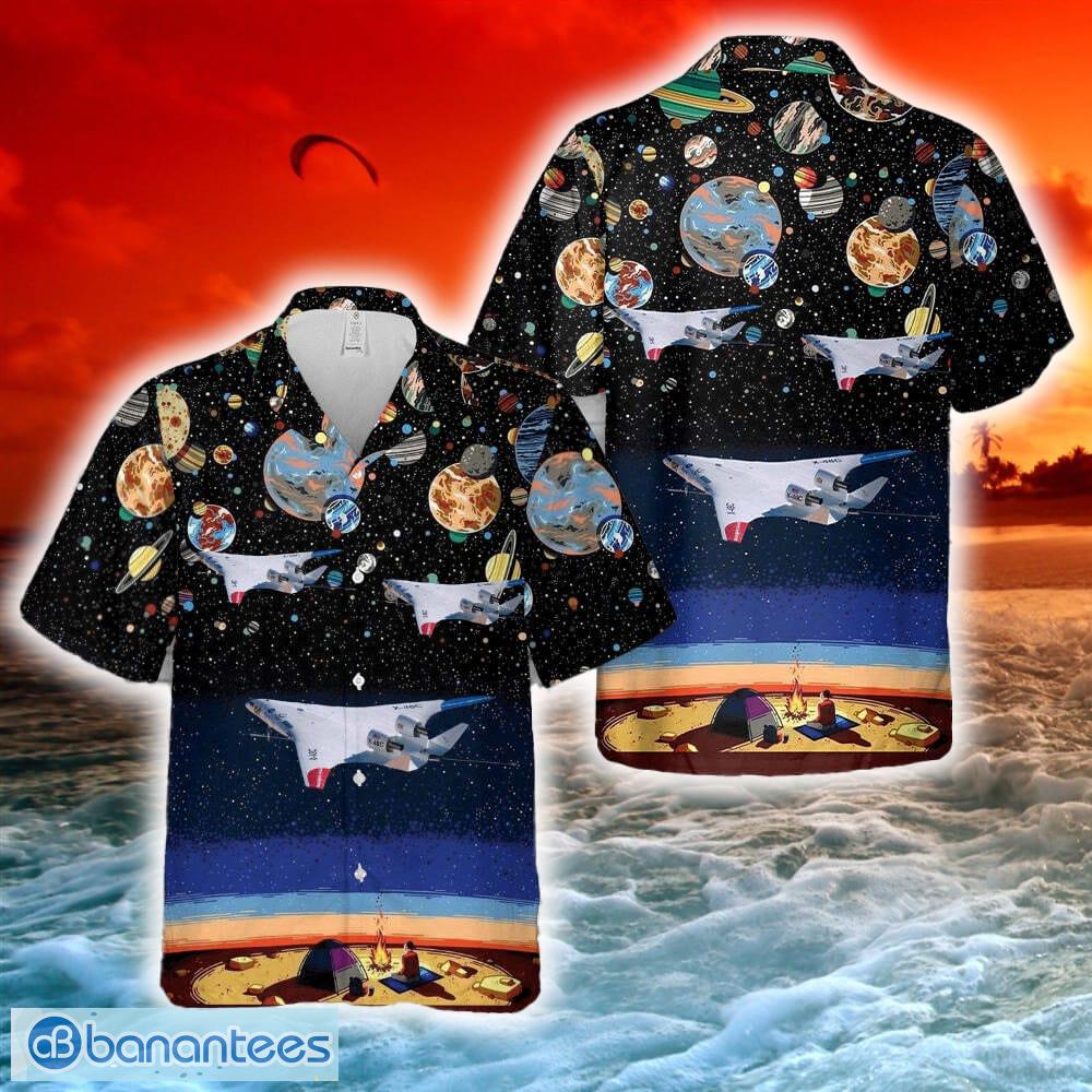 nasa boeing x 48c aircraft hawaiian shirt image NASA Boeing X-48c Aircraft Hawaiian Shirt - NASA Boeing X-48c Aircraft Hawaiian Shirt-1