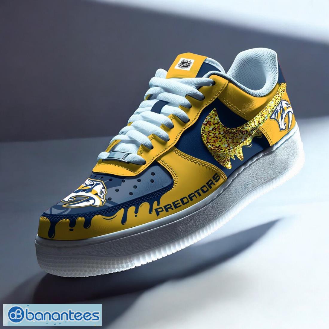 nashville predators air force shoes walk with pride in your team colors image Nashville Predators Air Force Shoes Walk with Pride in Your Team Colors Product Photo 1