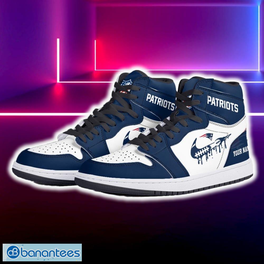 new england patriots air jordan hightop shoes new custom name for fans gift sneaker 1 image New England Patriots Air Jordan Hightop Shoes New Custom Name For Fans Gift Sneaker - New England Patriots Air Jordan Hightop Shoes Photo 5