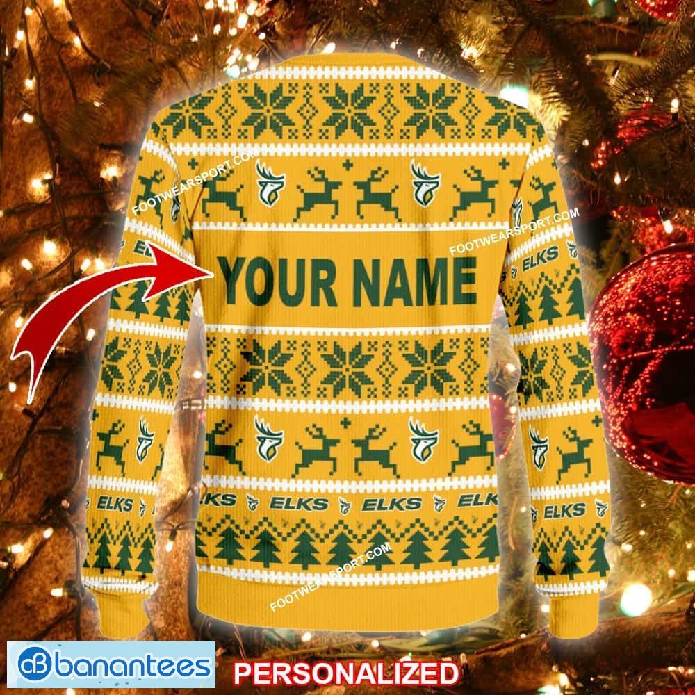 new fireplace edmonton elks ugly christmas sweater gift for men and women custom name 1 image NEW Fireplace Edmonton Elks Ugly Christmas Sweater Gift For Men And Women Custom Name - CFL Edmonton Elks Ugly Christmas Sweater For Men And Women Photo 2