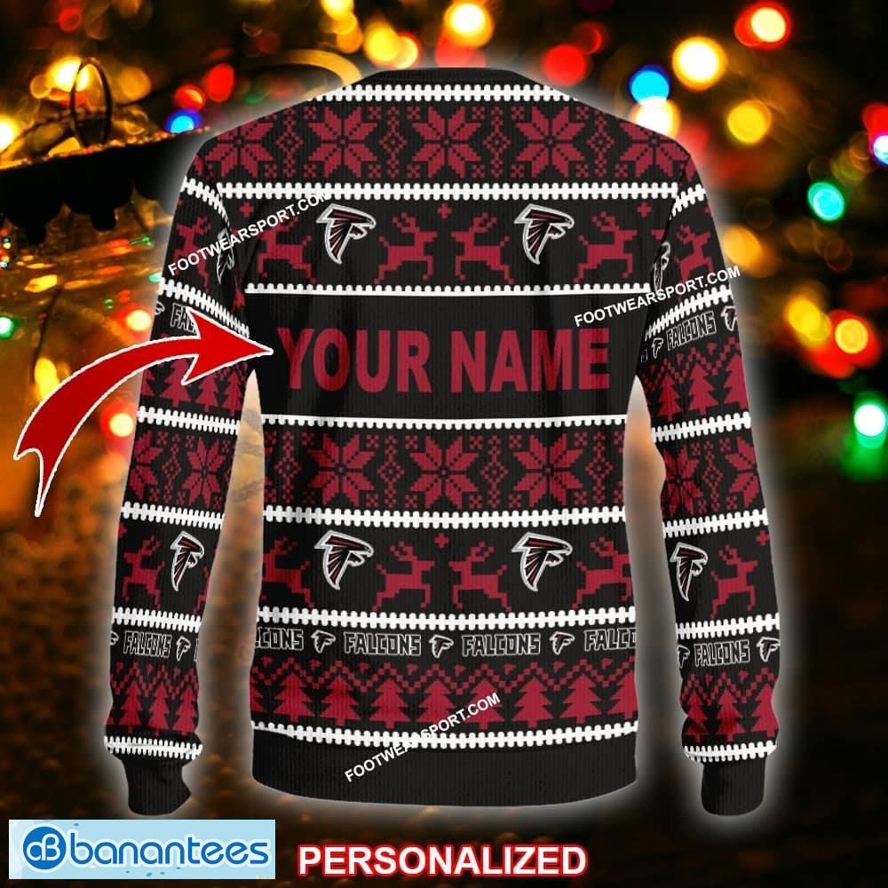 new gathering atlanta falcons knitted christmas sweater aop gift holidays custom name 1 image NEW Gathering Atlanta Falcons Knitted Christmas Sweater AOP Gift Holidays Custom Name - NFL Atlanta Falcons Ugly Christmas Sweater For Men And Women Photo 2