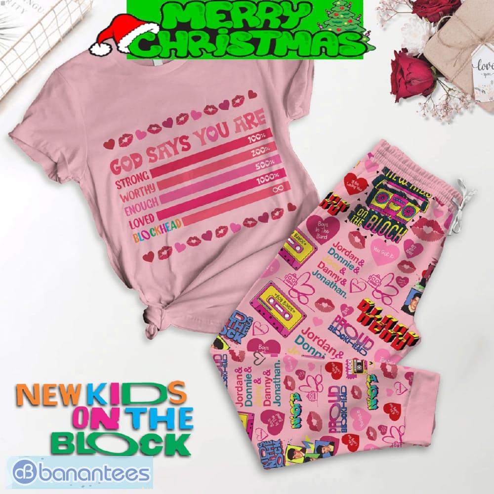 new kids on the block nkotb valentine pink fleece pajamas set christmas for family image New Kids On The Block NKOTB Valentine Pink Fleece Pajamas Set Christmas For Family - New Kids On The Block NKOTB Valentine Pink Fleece Pajamas Set-1