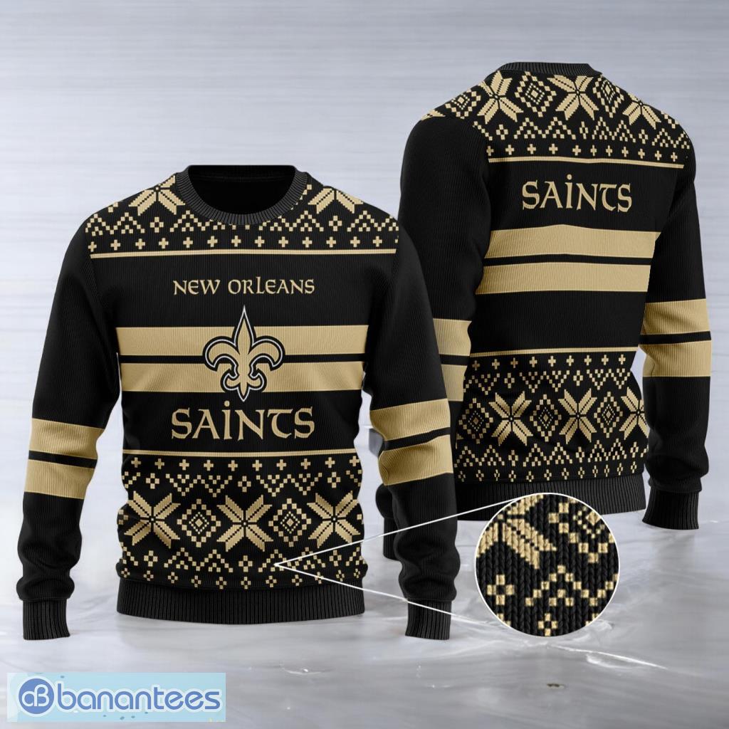new orleans saints nfl team wool sweater image New Orleans Saints NFL Team Wool Sweater Product Photo 1