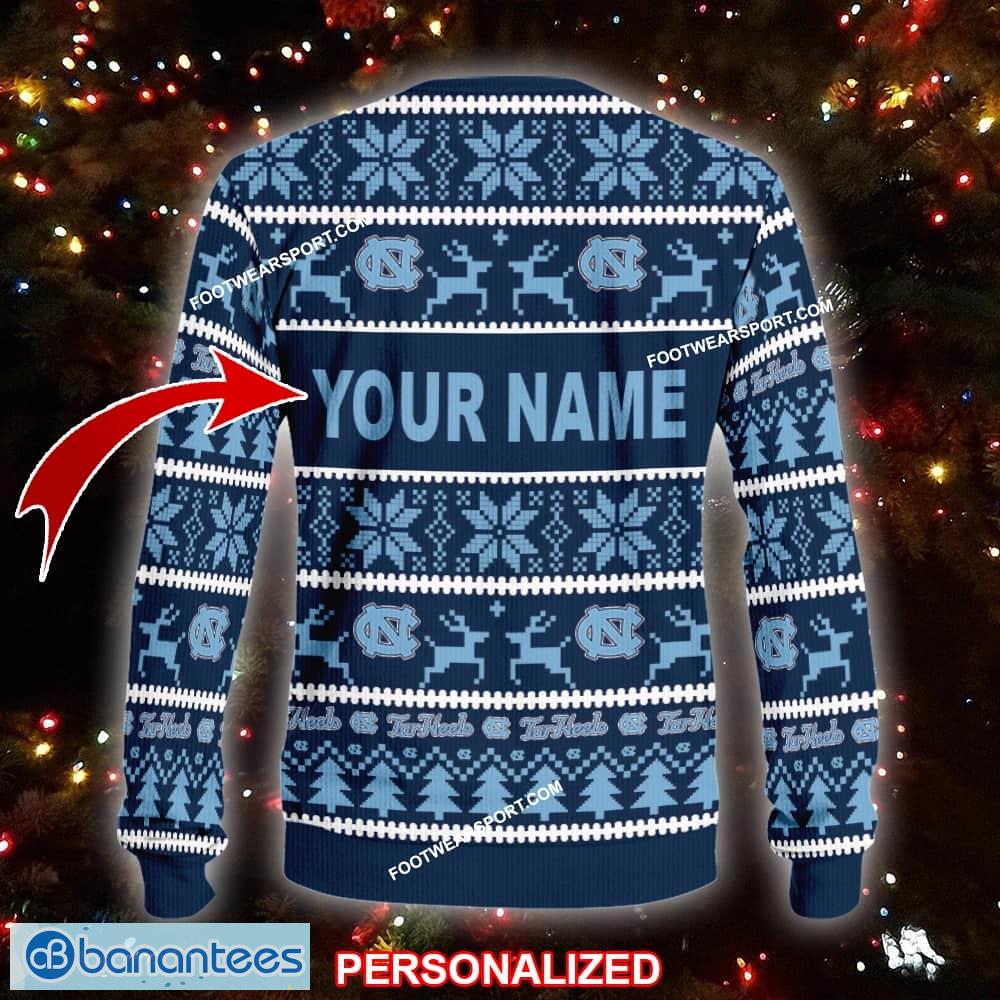 new radiator north carolina tar heels knitted christmas sweater aop gift holidays custom name 1 image NEW Radiator North Carolina Tar Heels Knitted Christmas Sweater AOP Gift Holidays Custom Name - NCAA North Carolina Tar Heels Ugly Christmas Sweater For Men And Women Photo 2