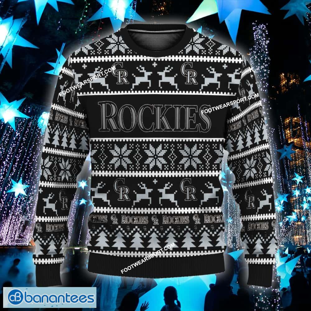 new red colorado rockies ugly christmas 3d sweater gift for men and women custom name image NEW Red Colorado Rockies Ugly Christmas 3D Sweater Gift For Men And Women Custom Name - MLB Colorado Rockies Ugly Christmas Sweater For Men And Women Photo 1