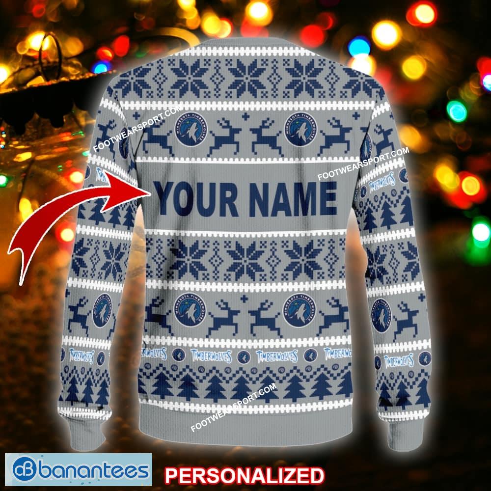new season minnesota timberwolves ugly christmas sweater gift for men and women custom name 1 image NEW Season Minnesota Timberwolves Ugly Christmas Sweater Gift For Men And Women Custom Name - NBA Minnesota Timberwolves Ugly Christmas Sweater For Men And Women Photo 2