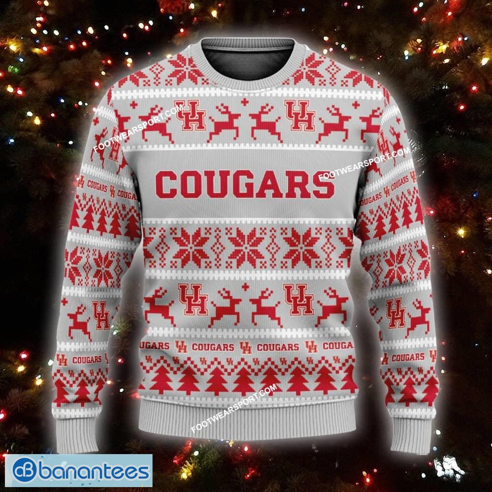 new stable houston cougars ugly christmas sweater gift for men and women custom name image NEW Stable Houston Cougars Ugly Christmas Sweater Gift For Men And Women Custom Name - NCAA Houston Cougars Ugly Christmas Sweater For Men And Women Photo 1