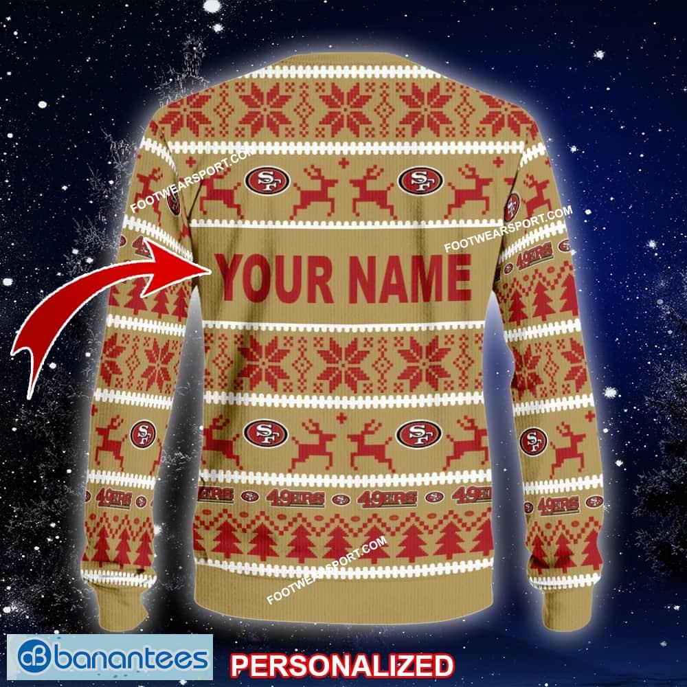 new stitch san francisco 49ers ugly christmas sweater gift for men and women custom name 1 image NEW Stitch San Francisco 49ers Ugly Christmas Sweater Gift For Men And Women Custom Name - NFL San Francisco 49ers Ugly Christmas Sweater For Men And Women Photo 2