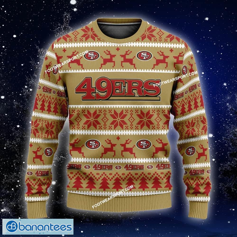 new stitch san francisco 49ers ugly christmas sweater gift for men and women custom name image NEW Stitch San Francisco 49ers Ugly Christmas Sweater Gift For Men And Women Custom Name - NFL San Francisco 49ers Ugly Christmas Sweater For Men And Women Photo 1