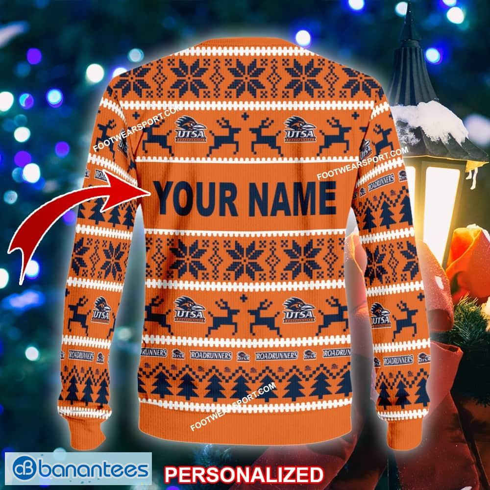 new stocking utsa roadrunners ugly christmas sweater gift for men and women custom name 1 image NEW Stocking UTSA Roadrunners Ugly Christmas Sweater Gift For Men And Women Custom Name - NCAA UTSA Roadrunners Ugly Christmas Sweater For Men And Women Photo 2